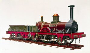 10283806
&copy; NRM - Pictorial Collection
'Jenny Lind' London Brighton & South Coast Railway locomotive no 60, 1847.