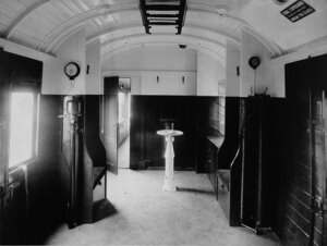 10459909
&copy; National Railway Museum
Interior of an LMS brake van, 20 November 1939.