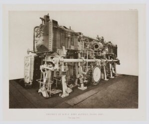 10423711
&copy; Science Museum Library
�Engine of HMS King Alfred�, 1902.