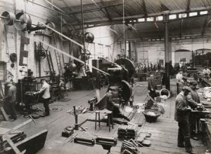 10451611
&copy; National Railway Museum
Metal workshop in Doncaster Carriage works, South Yorkshire, c 1916.