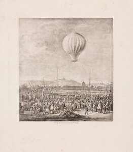 10411112
&copy; Science Museum Pictorial
The ascent of the first female aeronaut, 4 June 1784.