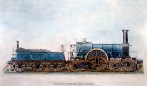 10282813
&copy; NRM - Pictorial Collection
Great Western Railway 4-2-2 locomotive 'Tartar', 1848.
