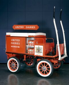 10306815
&copy; Science Museum
Milk delivery van, c 1935.