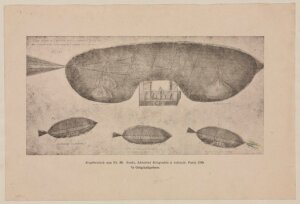 10411018
&copy; Science Museum Pictorial
Baron Scott�s design for an aerostat, 1789.