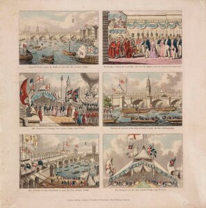 10411119
&copy; Science Museum Pictorial
The opening of New London Bridge with Green�s balloon, 1 August 1831.
