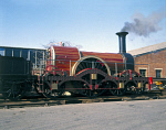 10263020
&copy; National Railway Museum
'Iron Duke' 4-2-2 locomotive with tender, 1851.