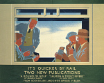 10174022
It's Quicker by Rail - Two New Publications', LNER poster, 1923-1947.