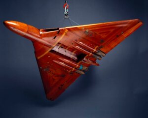 10313124
&copy; Science Museum
Low speed wind tunnel model of the Avro Vulcan, c 1950s.