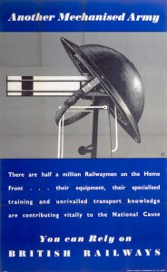 10175026
&copy; NRM - Pictorial Collection
�Another Mechanised Army', British Railways poster, 1939-1945.