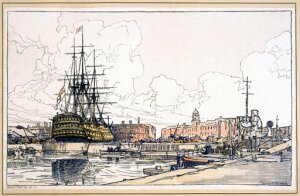10300227
&copy; National Railway Museum
HMS 'Victory', Portsmouth, 1920s.