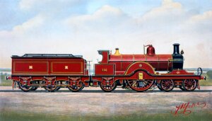 10301227
&copy; NRM - Pictorial Collection
Midland Railway single express locomotive no 116, 1898.