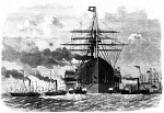 10316829
&copy; Science Museum Library
�Great Eastern' rounding point opposite Blackwall, 1859.