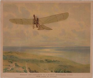 10411030
&copy; Science Museum Pictorial
Bleriot monoplane flying from Paris to London, 1910.
