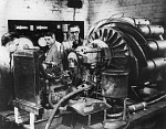 10438837
&copy; Science Museum
Frank Whittle, G B Bozzoni and H Harvard testing an engine, c 1946.