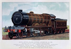 10301241
&copy; NRM - Pictorial Collection
'Aberdonian' North British Railway express locomotive, no 868, c 1900.