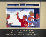 10311341
&copy; NRM - Pictorial Collection
'It is Quicker by Rail - East Coast by LNER
