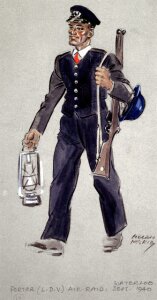10283143
&copy; NRM - Pictorial Collection
Air Raid Porter, Local Defence Volunteer,