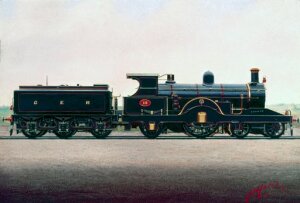 10301243
&copy; NRM - Pictorial Collection
Great Eastern Railway 4-2-2 locomotive No 10, c 1900.