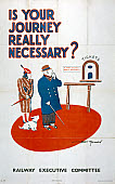 10175047
&copy; NRM - Pictorial Collection
�Is Your Journey Really Necessary?�, REC poster, 1939-1945.