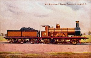 10296347
&copy;
'Shanklin' 2-2-2 express passenger locomotive no 332, 1881.