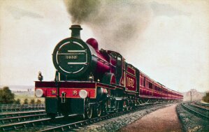 10296348
&copy;
Midland Railway express train, c 1908.