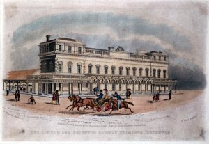 10301648
&copy; NRM - Pictorial Collection
Brighton Station, 1841.