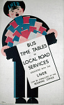 10170850
&copy; NRM - Pictorial Collection
'Bus Timetables of Local Road Services', LNER poster, 1923-1947.