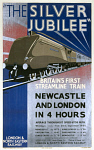 10173050
&copy; NRM - Pictorial Collection
�The Silver Jubilee, Britain's First Streamline Train', LNER poster, 1935.