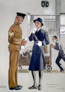 10283150
&copy; NRM - Pictorial Collection
Policewoman, Waterloo Station, June 1942. O