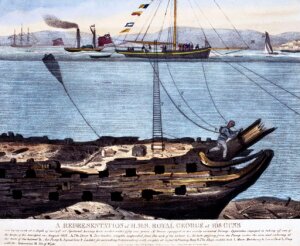 10314951
&copy; Science Museum Pictorial
'A Representation of HMS 'Royal George' of 108 Guns', 1833.