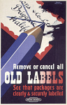 10171452
&copy; NRM - Pictorial Collection
�Remove or Cancel all Old Labels', BR poster, c 1950s.