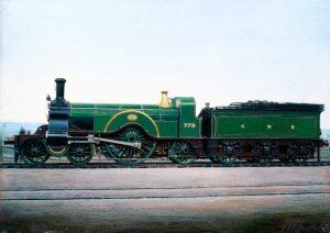 10282853
&copy; NRM - Pictorial Collection
Great Northern Railway 4-2-2 locomotive no 773, c 1900.