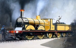 10283453
&copy; NRM - Pictorial Collection
London Brighton & South Coast Railway  0-4-2 locomotive 'Gladstone', c 1930.