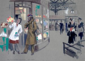 10283154
&copy; NRM - Pictorial Collection
The Flower Shop at Waterloo Station, Novemb