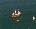 10464856
&copy; GNS Science
Replica of Cook�s ship �Endeavour�, New Zealand, February 1996.