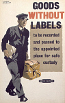 10171458
&copy; NRM - Pictorial Collection
'Goods without Labels', BR staff poster, 1947-1951.