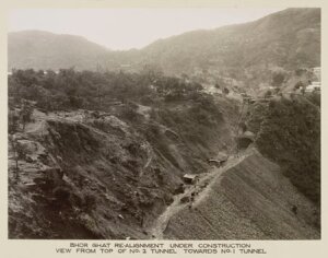 10446159
&copy; National Railway Museum
Railway line through the Bhor Ghat, India, c 1930.