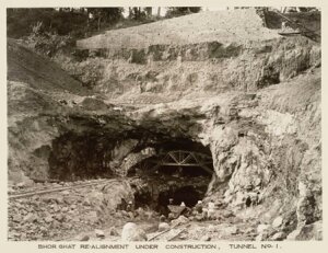 10446160
&copy; National Railway Museum
Railway line through the Bhor Ghat, India, c 1930.