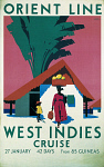 10170862
&copy; NRM - Pictorial Collection
�West Indies Cruise', Orient Line poster, c 1930.