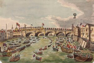 10410963
&copy; Science Museum Pictorial
The opening of New London Bridge, 1 August 1831.