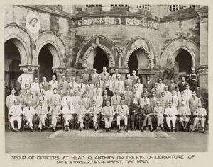 10446164
&copy; National Railway Museum
Railway officers, Bombay, India, December 1930.