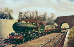10296366
&copy;
'King Edward VII' 4-cylinder 4-6-0 Great Western Railway locomotive, c 1930.