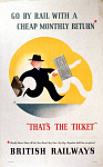 10170667
�Go by Rail with a cheap Monthly Return�, c 1950s.