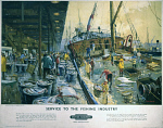 10173069
&copy; NRM - Pictorial Collection
'Service to the Fishing Industry', BR poste