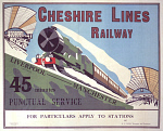 10170673
�Cheshire Lines Railway�, Cheshire Lines Railway poster, c 1925.