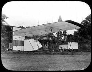 10423873
&copy; Science Museum
Maxim's flying machine modified to give visitors 'rides on the track', 1894.