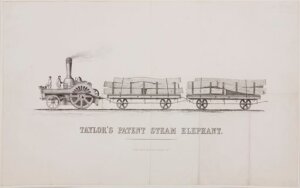 10420075
&copy; Science Museum Pictorial
�Taylor�s Patent Steam Elephant�, c 1860.
