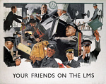 10172976
&copy; NRM - Pictorial Collection
�Your Friends on the LMS�, LMS poster, 1946.
