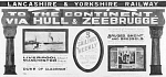 10443976
&copy; National Railway Museum
Poster advertising trips from Hull to Zeebrugge, 27 September 1912.