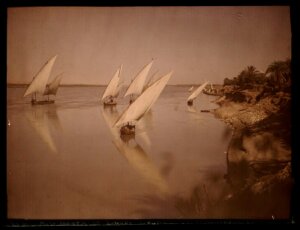 10458476
&copy; TBC / Royal Photographic Society
'Nile Boats at Luxor, Egypt'.